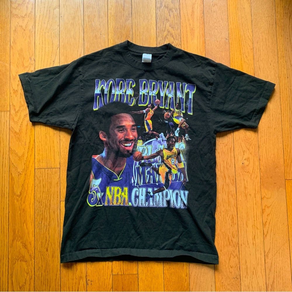Kobe Bryant Shirt Lakers 5x NBA Champion Graphic Women’s Large